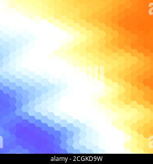 sfondo esagonale colorato vettoriale. stile poligonale. eps 10 Illustrazione Vettoriale