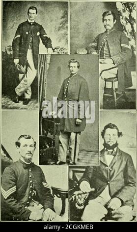 . Giorni storici nella Contea di Cumberland, New Jersey, 1855-1865 : reminiscenze politiche e belliche . e, 7 marzo 1865, sepolto ad Annapolis, Maryland; James S. Husted. Di malattia, in baracche a Washington. D.C, gennaio 13. 1863: Eemuel A. Randolph, presso l'ospedale ArmyGeneral degli Stati Uniti. New York City, 17 giugno 1864, woundsreceived in azione a Cold Harbor, Va., i giugno 1864, Buriedin Cimitero Battista del settimo giorno, Shiloh, N. J.; Jacob so-den, di febbre, a Beverly. New Jersey, 16 settembre 1861;William R. Soley, di malattia, a Danville. Va., dicembre 12,1864, sepolto al cimitero nazionale, Danville. Va Foto Stock