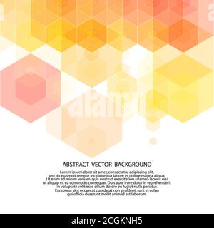 sfondo esagonale colorato. stile poligonale. eps vettoriale 10 Illustrazione Vettoriale