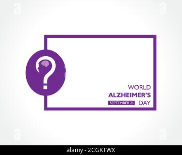 Illustrazione vettoriale della Giornata mondiale dell'Alzheimers osservata il 21 settembre Illustrazione Vettoriale