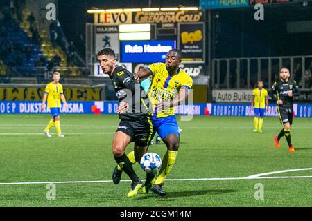 Leeuwarden, Paesi Bassi. 11 Settembre 2020. LEEUWARDEN, Cambuur Stadium, 11-09-2020, stagione 2020/2021, olandese Keuken Kampioen Divisie. (L) Calvino (r) durante la partita Cambuur - Passi pure Aquile credito: Pro Shots/Alamy Live News Foto Stock