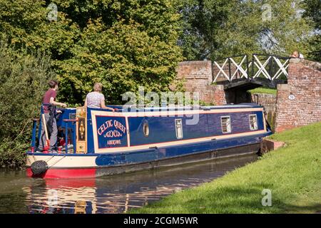 Stratford upon Avon Canal vicino Lapworth, Warwickshire, Inghilterra, Regno Unito Foto Stock