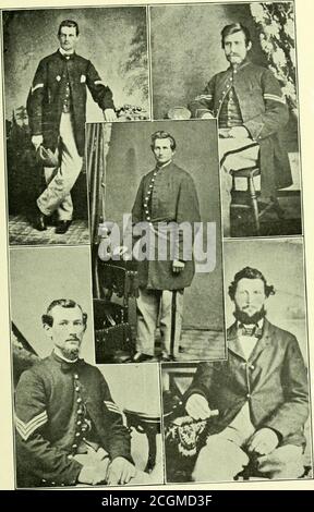 . Giorni storici nella Contea di Cumberland, New Jersey, 1855-1865 : reminiscenze politiche e belliche . , marzo 1865, sepolto ad Annapolis, Maryland; James S. Husted, di malattia, in cpiarters a Washington. D.C, 15 gennaio 1863: Lemuel A. Randolph, all'ospedale U. S. ArmyGeneral, New York City, 17 giugno 1864, ha ricevuto in azione a Cold Harbor, Va., i giugno 1864, Buriedin Cimitero Battista del settimo giorno, Shiloh. N. J.; Jacob so-den. Of Fever, a Beverly. New Jersey, settembre 16. 1861; William R. Soley. Di malattia, a Danille. Va.. Dicembre 12,1864. Sepolto al cimitero nazionale. Danville. V. F. Foto Stock