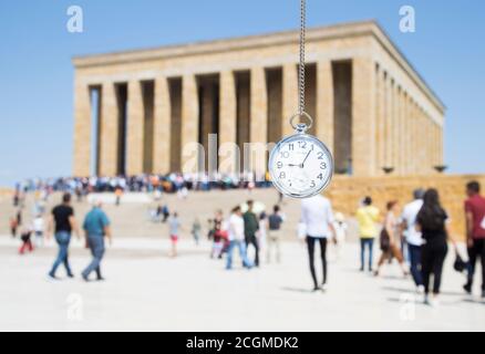 Ankara-Turchia 24 agosto 2019, Tomba di Ataturk, Mausoleo di Ataturk Foto Stock