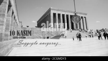 Ankara-Turchia 24 agosto 2019, Tomba di Ataturk, Mausoleo di Ataturk Foto Stock