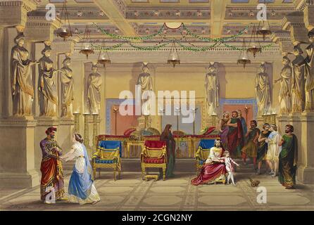 Haghe Louis - Winter's tale Act i scena II - Scuola Belga - 19 ° secolo Foto Stock