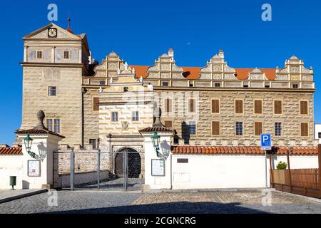 renesanční zámek Horšovský Týn (narodni kulturni pamatka), Plzeňský kraj, Ceska republika / castello rinascimentale Horsovsky Tyn, regione di Plzen, repu ceco Foto Stock