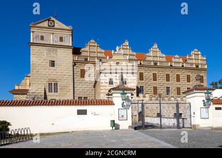 renesanční zámek Horšovský Týn (narodni kulturni pamatka), Plzeňský kraj, Ceska republika / castello rinascimentale Horsovsky Tyn, regione di Plzen, repu ceco Foto Stock