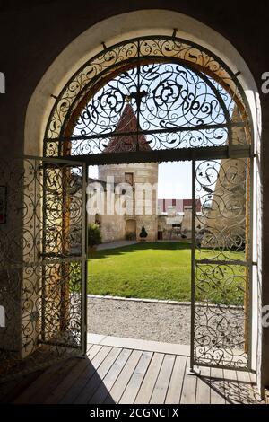 renesanční zámek Horšovský Týn (narodni kulturni pamatka), Plzeňský kraj, Ceska republika / castello rinascimentale Horsovsky Tyn, regione di Plzen, repu ceco Foto Stock