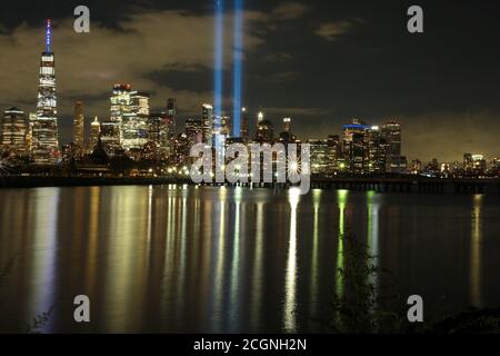 Foto scattate in un memoriale del 911 Foto Stock