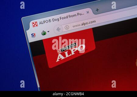 Ryazan, Russia - 11 luglio 2018: Alpo.com sito web sul display del PC Foto Stock