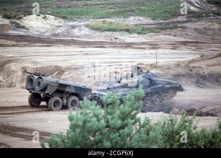 ESERCITO BRITANNICO veicolo blindato Royal Engineers AVRE Centurion Foto Stock