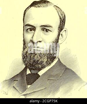 . Il giornale ferroviario di strada. Quando heengaged nell'agricoltura in Hlinois centrale bybreaking 80 acri di prateria in LivingstonCounty, e ottenerlo pronto per l'allevamento appropriato la stagione prossima. Durante l'inverno fu nominato Vice CountyClerk, e riempì anche l'ufficio del CountySurveyor della contea di Boone, 111., e nella primavera del 18G0 con tre giogo di buoi, una randa di cavalli, due carri e due mucche madethe viaggio, con un giovane uomo per aiutarlo, di centocinquanta miglia, con fondale profondo, alla nuova fattoria, dove è stata costruita una casa e i due tenuti bachelorchee, facendo la loro propria cucina, besidesfour Foto Stock