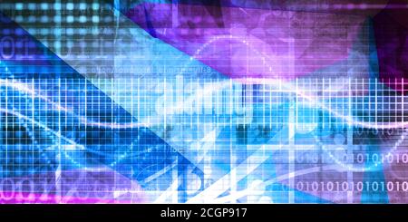 La mobilità e il concetto di comunicazione come un abstract Foto Stock