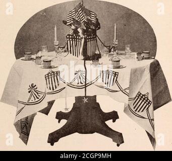 . Rivista dei dipendenti di Baltimora e Ohio . Allora se la guerra dovesse venire e le relazioni maschili più vicine determineranno a go3^voi almeno saranno preparati per velocizzarli sul loro senso con un sorriso coraggioso verso l'alto. UN ATTRAENTE TAVOLO PATRIOTTICO DECORAZIONE. (Per la descrizione vedere pagina 50) Foto Stock