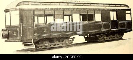 . Il giornale ferroviario di strada . SOPRA IL TAGLIO RAPPRESENTA UN'ALTEZZA DI 30 PIEDI VESTIBULED AUTO CHIUSA MONTATA SUL N. 6 M.C.B. CARRELLI DOPPI. 32 PIEDI VESTIBULED BAGAGLI E AUTOVETTURE PER TRAFFICO INTERURBANO INVIATECI LE VOSTRE SPECIFICHE E OTTENETE I NOSTRI PREZZI STREET RAILWAY JOURNAL. 163 LACLEDE CAR CO., ST. LOUIS, MISSOURI. COSTRUTTORI DI Gars e Trucks Foto Stock