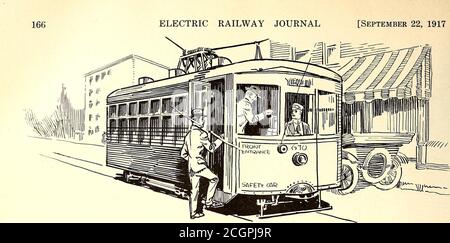 . Giornale ferroviario elettrico . F. F. Bodler, San FranciscoO. Sorensen, Denver, Colorado. Questa è la tariffa standard JohnsonRegistering fare Box Forcash, peso 32 lb, dimensioni 7}/? x 7^2 x 17 pollici. Foto Stock