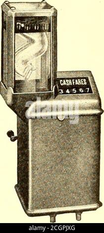 . Giornale ferroviario elettrico . Biglietto TypeC17 Coin e MetalTicket fare Box. Cash Side Type C17Coin e Metaicket fare Box 15 South Throop Street, Chicago, III ELECTRIC RAILWAY JOURNAL [settembre 22 1917 22 SETTEMBRE 1917] ELECTRIC RAILWAY JOURNAL Solving fare Collection problemi la via INTERNAZIONALE 157 Foto Stock