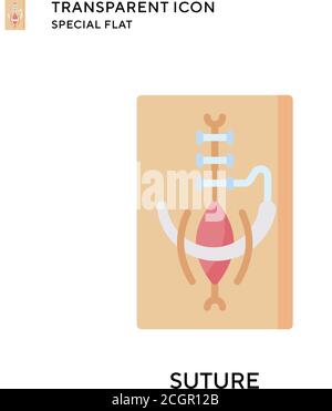 Icona vettore sutura. Illustrazione piatta. Vettore EPS 10. Illustrazione Vettoriale