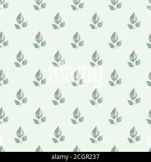 Foglie d'estate. Seamless pattern verde Foto Stock