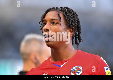 DERBY, INGHILTERRA. 12 SETTEMBRE 2020. Michael Olise di Reading durante la partita del campionato Sky Bet tra Derby County e Reading al Pride Park, Derby. (Credit: Jon Hobley | MI News) Credit: MI News & Sport /Alamy Live News Foto Stock