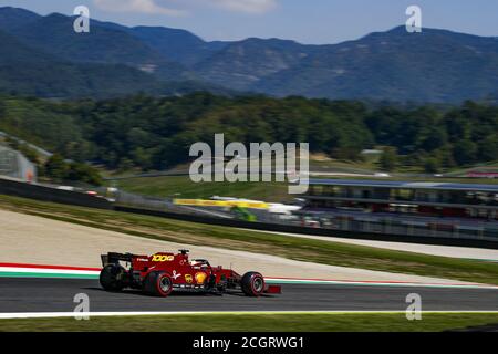 VETTEL Sebastian (ger), Scuderia Ferrari SF1000, azione durante la Formula 1 Pirelli Gran Premio della Toscana Ferrari 1000, 2020 Gran Premio di Toscana, dal 11 al 13 settembre 2020 sull'autodromo internazionale del Mugello, a Scarperia e San Piero, vicino Firenze, Italia - Photo Florent Gooden / DPPI Credit: LM/DPPI/Florent Gooden/Alamy Live News Foto Stock