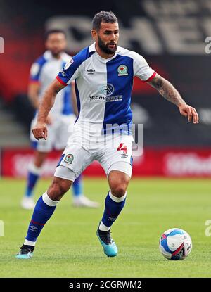 Bradley Johnson di Blackburn Rovers in azione durante la partita del campionato Sky Bet al Vitality Stadium di Bournemouth. Foto Stock