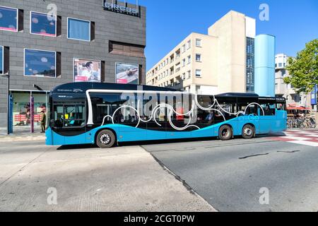 Keolis allGo BUS MAN Lion's City ad Almere, Paesi Bassi. Foto Stock