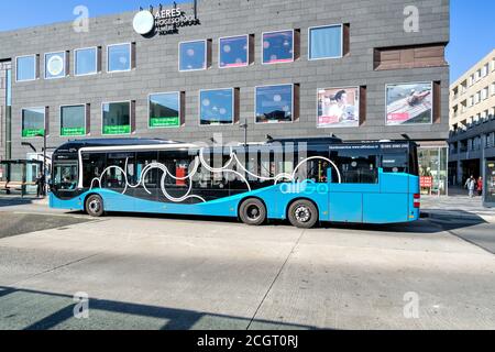 Keolis allGo BUS MAN Lion's City ad Almere, Paesi Bassi. Foto Stock