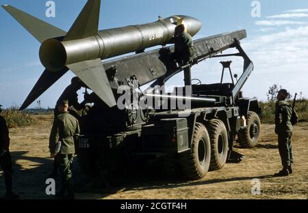 ESERCITO DEGLI STATI UNITI / esercito degli Stati Uniti Kurzstreckenrakete / superficie a. Missile di superficie MGR-1 onesto Giovanni Foto Stock