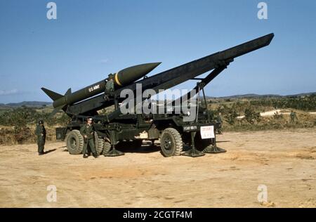 ESERCITO DEGLI STATI UNITI / esercito degli Stati Uniti Kurzstreckenrakete / superficie a. Missile di superficie MGR-1 onesto Giovanni Foto Stock
