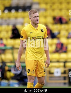 Livingston, Regno Unito. 11 Feb 2020. Lars Lokotsch di Livingston durante la partita di premiership scozzese alla Tony Macaroni Arena di Livingston, Scozia. Alex Todd/SPP Credit: SPP Sport Press Photo. /Alamy Live News Foto Stock