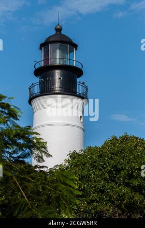 Osservatorio in cima al faro di Key West Foto Stock