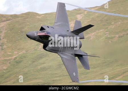 RAF Lockheed Martin F-35 Lightning con funzionamento a basso livello in Inghilterra settentrionale Foto Stock