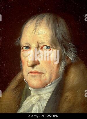 Georg Wilhelm Friedrich Hegel (1770 – 1831) Filosofo tedesco e figura importante nell'idealismo tedesco Foto Stock