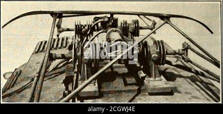 . Giornale ferroviario elettrico. Ha incluso, naturalmente, ritardi occasionali dovuti a varie cause come gli alti venti, le fermate del segnale, la variazione della durata delle fermate, e arresti speciali e rallentamenti. I risultati di ottantacune effettuate in servizio passeggeri sono forniti in un tavolo di lavoro e per comodità nel confrontare le cifre con quelle ottenute da prove in condizioni ideali queste cifre di prova sono fornite sotto le medie.la lunghezza media di corsa in servizio passeggeri è di poco più di 300 ft. Più lunga che nel testservice. Le velocità di programmazione erano quasi le stesse, essendo 15.8 Foto Stock