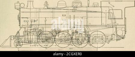 . Ingegnere americano e giornale ferroviario . ELEVAZIONE LATERALE E SEZIONI TRASVERSALI DELLA LOCOMOTIVA DI CONSOLIDAMENTO: FERROVIA CANADESE DEL PACIFICO. 425 (NOVEMBRE) 426 AMERICAN ENGINEER AND RAILROAD JOURNAL. B*A-  ■■ ^GSS -T.-.TT ■J 185 0 I;-- L -- . A 1 ^ LOCOMOTIVA DI CONSOLIDAMENTO JTIIM IB - CANADIAN PACIFIC RAILWAY. Foto Stock