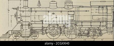 . Meccanico principale ferroviario [microforma] . S^^RS. !• *&gt;i - elevazione e sezioni di composto tipo Atlantico, S., P. & S. Ry. Aprile. 1909. MECCANICO PRINCIPALE FERROVIARIO 113 abuso della scheda di riparazione del M. C. B.* la regola 76 prevede che, quando si eseguono riparazioni di qualsiasi tipo su vetture straniere, una scheda di riparazione deve essere securelannessa per designare i luoghi delle riparazioni, tale scheda deve specificare pienamente le riparazioni effettuate, motivi per lo stesso, data e luogo stesso sono stati fatti e il nome della strada che effettua le riparazioni, ecc. Ovviamente, la scheda di riparazione è stata adottata per stabilire una stretta relazione tra Foto Stock