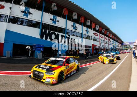 17 Berthon Nathanael (fra), Comtoyou DHL Team Audi Sport, Audi LMS, Action 31 Coronel Tom (Ned), Comtoyou DHL Team Audi Sport, Audi LMS, Action During Foto Stock