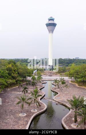 Torre dell'Aeroporto Internazionale di Kuala Lumpur Foto Stock