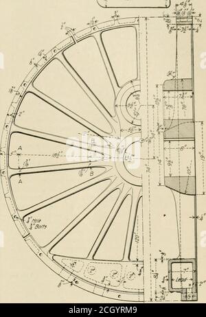 . Ingegnere americano e giornale ferroviario . T5-^ Sezione A-A i -M J . (EL 9ecfton 8-B. L. Foto Stock