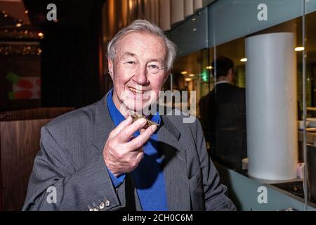 Sir Terence Conran (1931-2020), fotografato al ristorante Boundary, Shoreditch, East London, Inghilterra, Regno Unito Foto Stock