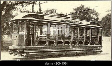 . Giornale ferroviario elettrico . FARE BOX E REGISTRARE L'INSTALLAZIONE IN DENVER CENTRO-INGRESSO AUTO. VISTA DELL'ACCORDO DI PAGAMENTO ANTICIPATO DI DENVER DALL'ESTERNO DELL'AUTO 24 ELECTRIC RAILWAY JOURNAL [VOL 50, n. 1 trasferimenti. Il registro internazionale installato sulla paratia della vettura è azionato da un pedale posto sotto il cofano della scatola. Questo lascia i motovanshands libero per fare il cambiamento, l'emissione di trasferimenti, ecc. stenciling economico di cartelli auto DA W. P. LISH Master Mechanic Fitehburg & Leominster Street Railway, Fitchburg, Mass. Invece di utilizzare una spazzola ordinaria nel fare i segni di stencilsign per le automobili noi Foto Stock