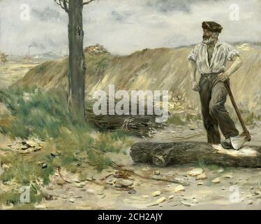 Raffaelli Jean-François - le Bûcheron - Scuola Francese - 19 E all'inizio del XX secolo Foto Stock