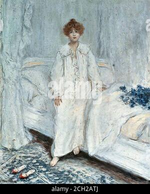 Raffaelli Jean-François - le Reveil - Scuola Francese - 19 E all'inizio del XX secolo Foto Stock