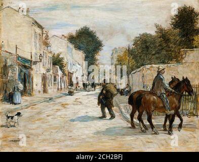 Raffaelli Jean-François - scena di strada - Scuola di francese - 19 E all'inizio del XX secolo Foto Stock