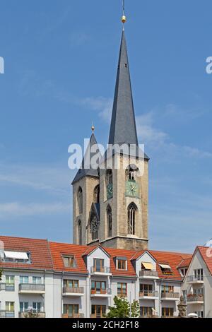 Chiesa di San Martino, Halberstadt, Sassonia Anhalt, Germania Foto Stock