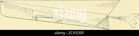 . L'ingegnere americano e la rivista ferroviaria. T è probabile che thatexperiments sono stati fatti con alcuni modelli di questo romotore, ma nessun conto di loro sembra essere stato pub-lished. Il Sig. Smyth aveva descritto la sua proposta di macchinaalla riunione del 1867 della Società aeronautica di GreatBritain, ma non aveva alcun modello nella mostra di quella società l'anno successivo, dove, Tuttavia, un'idea analoga è stata avanzata dal Sig. D. S. Droiun, attraverso amodel, in cui il cilindro e il pistone ordinari del motore a vapore sono stati sostituiti da un sacchetto di tessuto in gomma indiana, il cui gonfiaggio e l'espansione alternati sono stati prodotti Foto Stock
