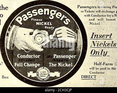 . Giornale ferroviario elettrico. Conduttore che tiene una registrazione del numero ricevuto finora. Campagna efficienza B. R. T. nella campagna efficienza condotta dal sistema RapidTransit di Brooklyn, gli ultimi bul-Bulletin ai direttori sono stati sotto la denominazione generale della Società e dei suoi soldi. Uno di questi bollettini, che è stato pubblicato ai dipendenti della divisione Canarsie, contiene quanto segue: Parlando della vostra responsabilità, l'uomo-gestione non ha dimenticato la sua responsabilità di sollevarvi, se possibile, dalla congestione confusa e difficile sotto wh Foto Stock
