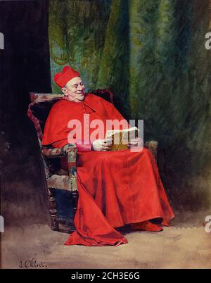 Vibert Jehan Georges - Reading Rabelais - Scuola di Francese - 19 ° e inizio del 20 ° secolo Foto Stock